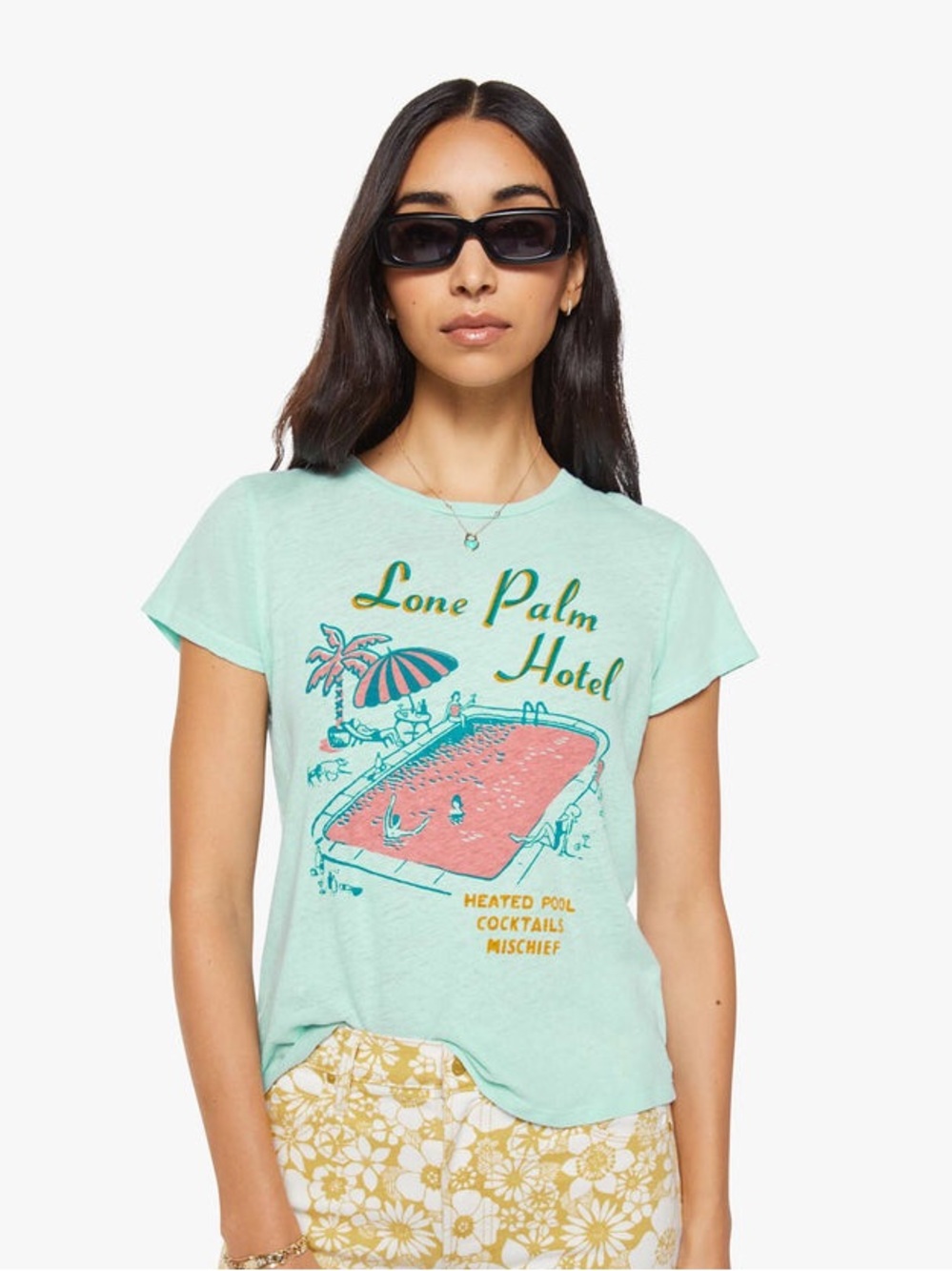 MOTHER Lil Sinful Tee in Lone Palm